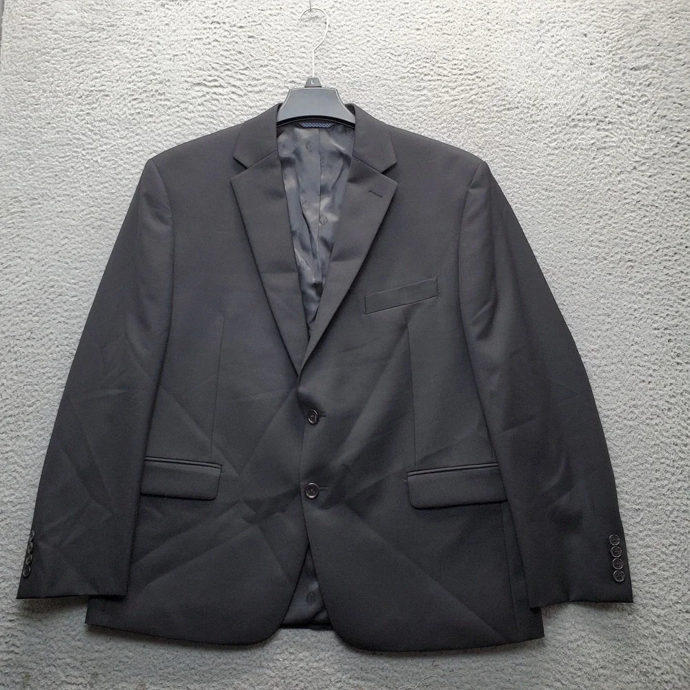 Lauren Ralph Lauren 2 Piece Suit Men 44S 38x32 Black Single Breasted Notch Lapel